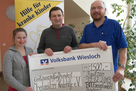 Bautzener BIT.Group GmbH spendet für den Oberlausitzer Kinderhilfe e.V.
